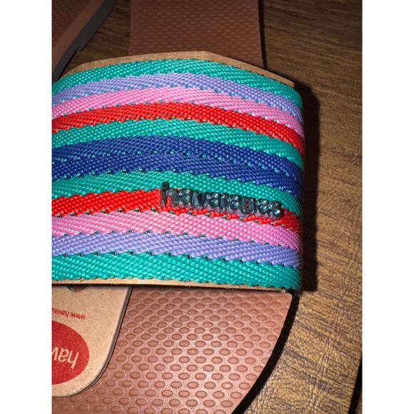 Havaianas Women You Malta Mix Sandals  Beach Sandals - Rust Women's 7/8 - Picture 4 of 7